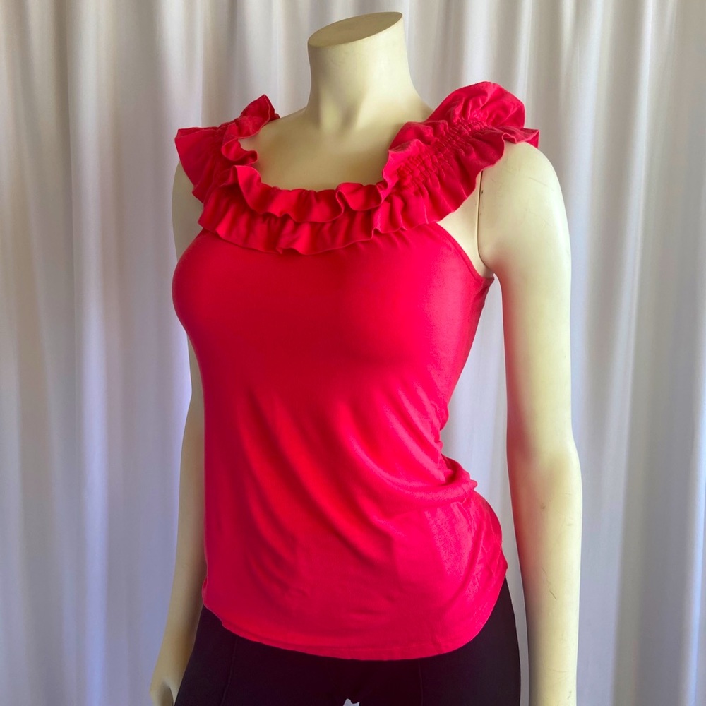 (BCBG) Ruffle Tank Top